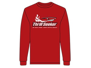 Thrillseeker Red Long Sleeve Shirt