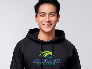Southern Shores Black Hoodie